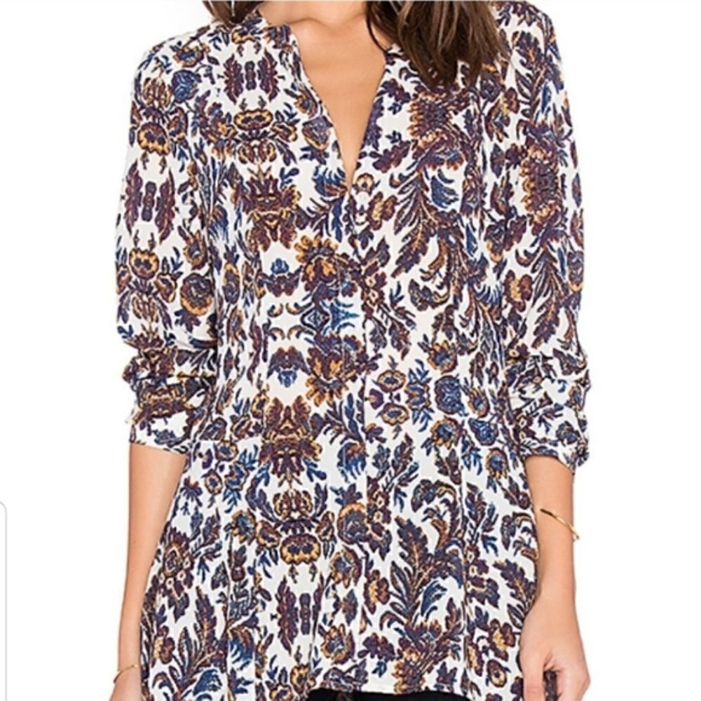 SANCTUARY | Floral Long Sleeve Button Down F187